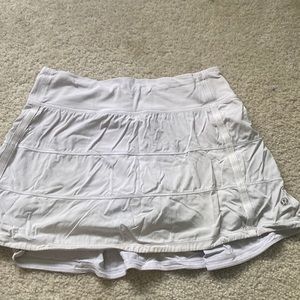 Pace Rival Lululemon Skirt in white